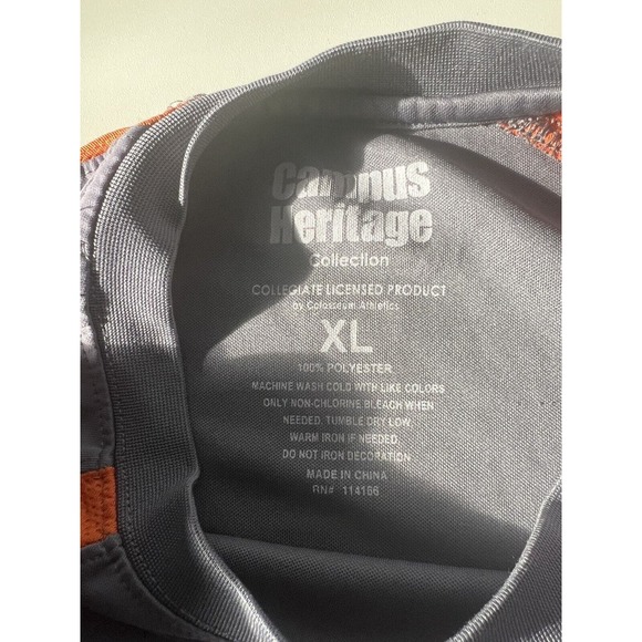 Syracuse University Short Sleeve T-Shirt Mens XL Gray‎ With Orange Stripe - Picture 4 of 7